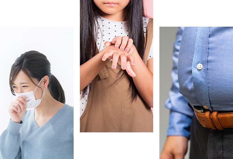 子供から大人まで幅広く対応風邪症状、皮膚トラブル、生活習慣病など何でも相談できるクリニック